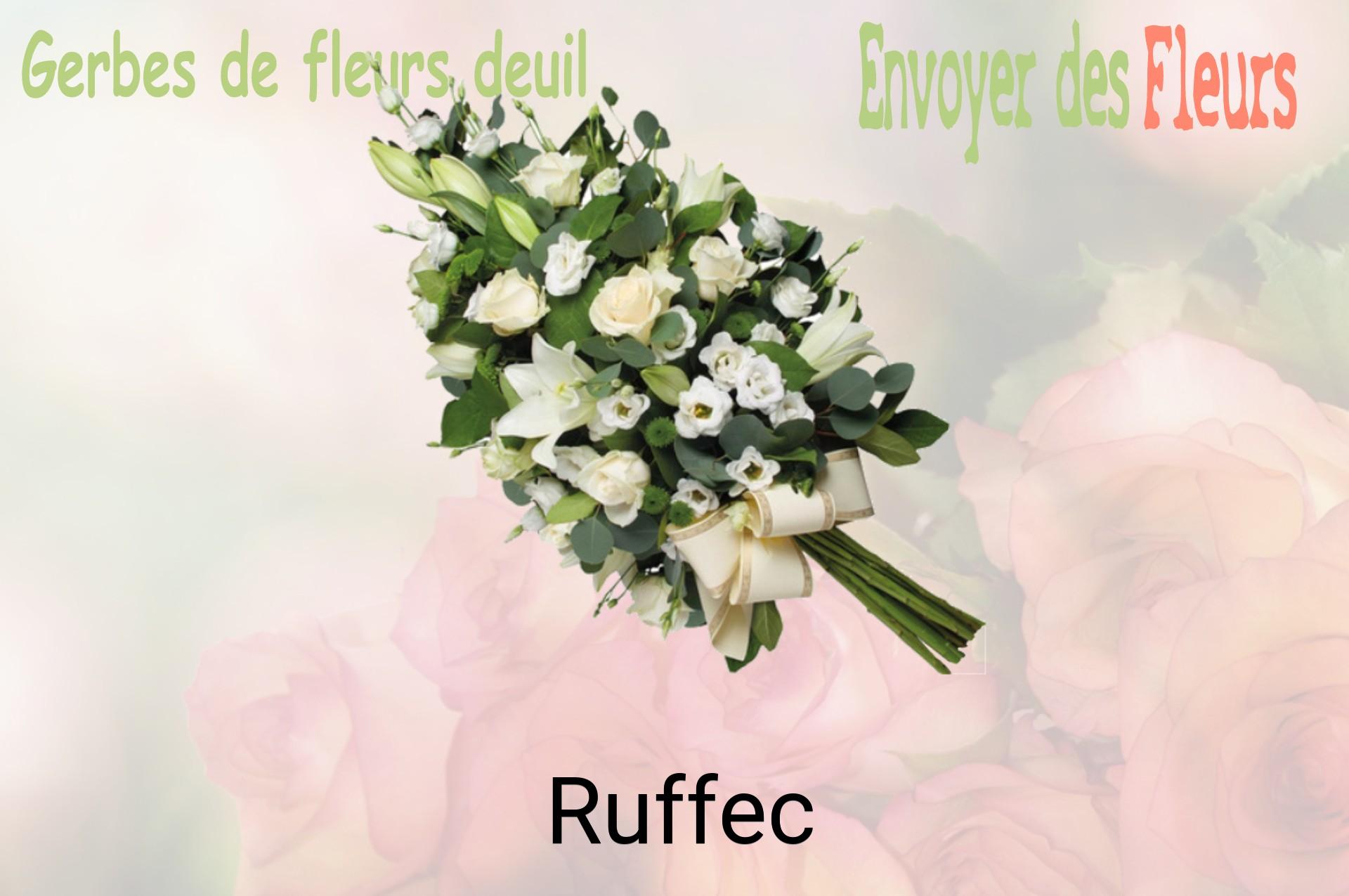 Gerbe de fleurs de deuil livrée à Ruffec